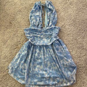 Mini baby blue dress